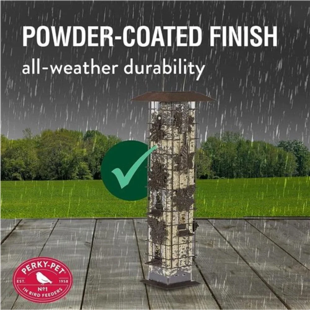Squirrel-Be-Gone Bird Feeder, 2LB Squirrel Proof Outdoor Wild Bird Feeder